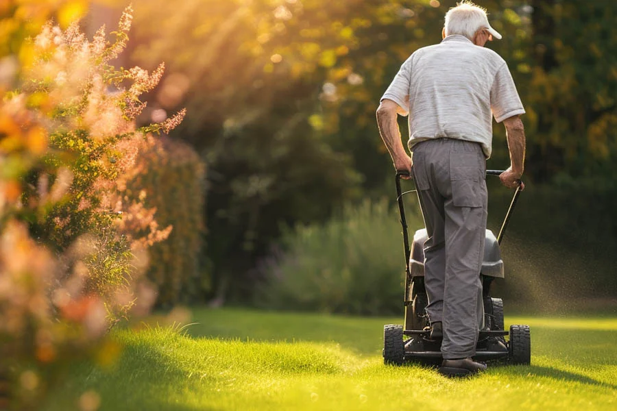 cordless battery lawn mower